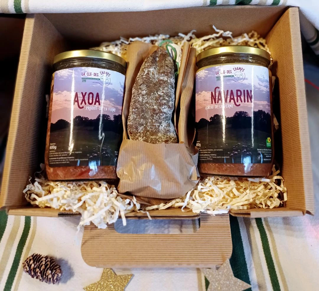 Coffret de Noël Gourmand : Axoa de Brebis, Navarin d’Agneau et Saucisson