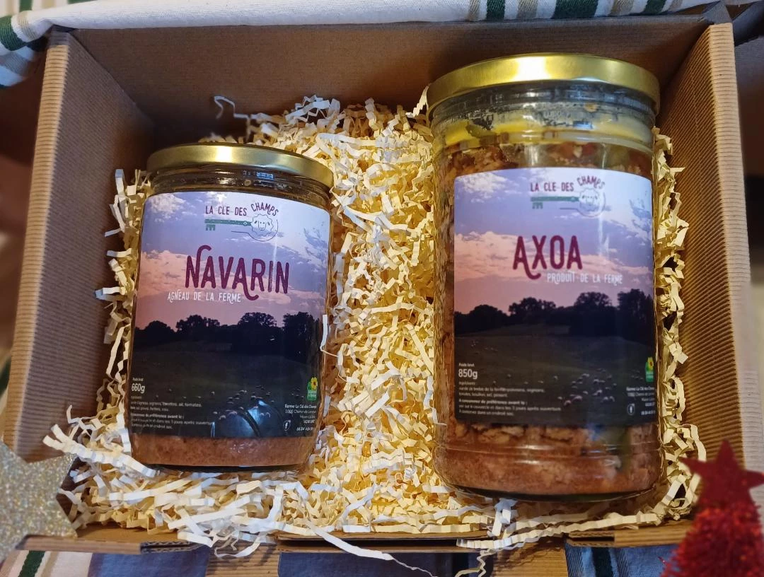 Coffret de Noël : Navarin d'Agneau (660g) et Axoa (850g)